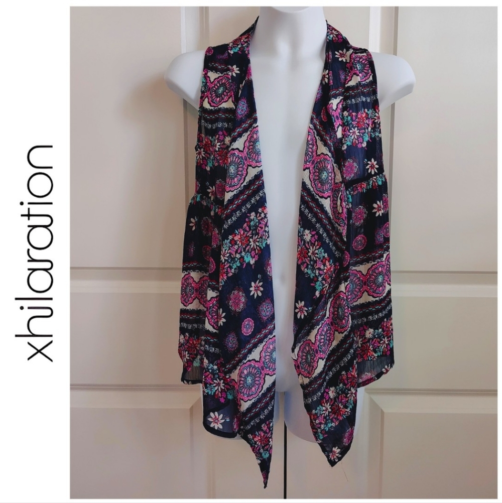 Semi-Sheer Floral Coverup/Layering Piece